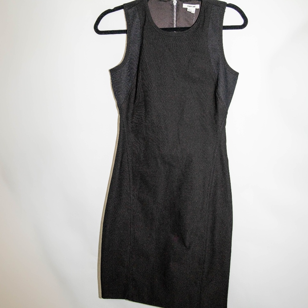 Helmut Lang Compress Twill Sleeveless Black Dress with Tags, Size 2